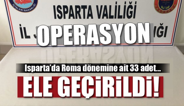  Isparta’da Roma dönemine ait 33 sikke ele geçirildi   