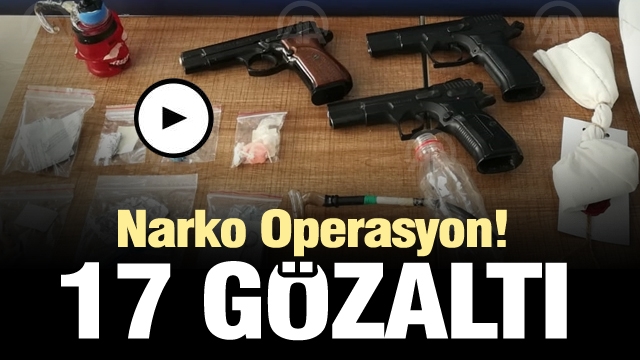 Isparta’da uyuşturucu şebekesine operasyon: 17 gözaltı