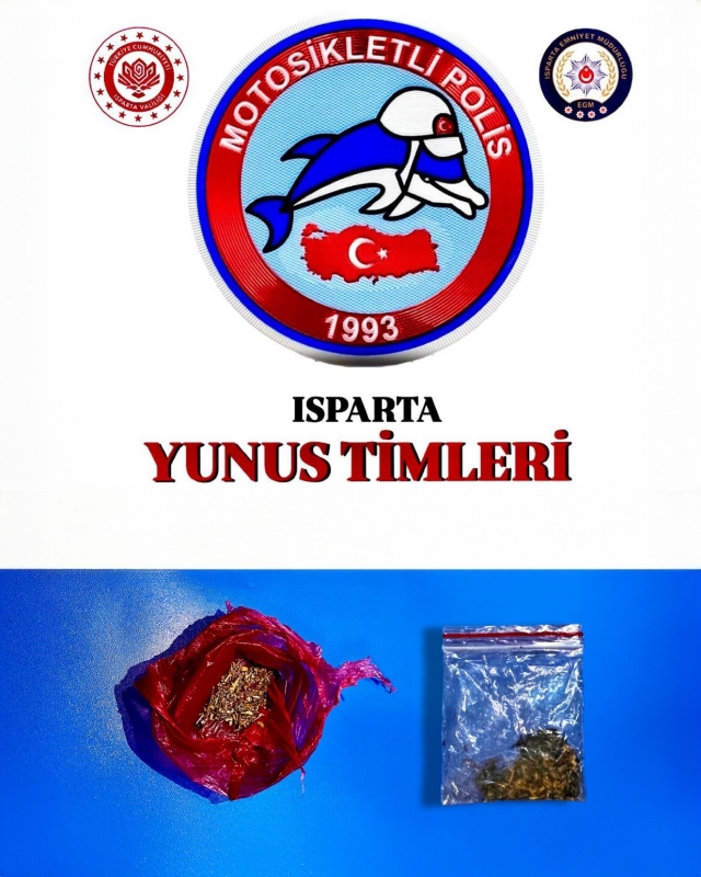 ISPARTA’DA UYUŞTURUCUYA GEÇİT YOK: 2 ŞÜPHELİYE ADLİ İŞLEM