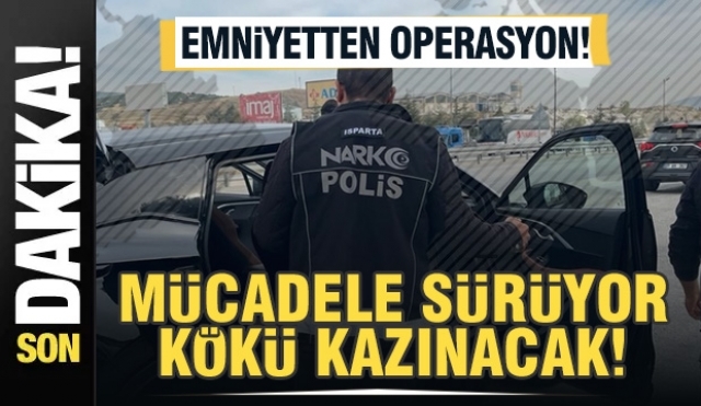 ISPARTA’DA YUNUS TİMLERİNDEN UYUŞTURUCUYA GEÇİT YOK