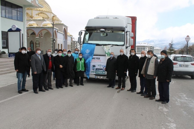 Isparta’dan Suriye ‘ye Yardımlar Devam Ediyor