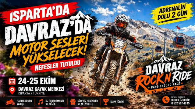 Isparta Davraz’da motor sesleri yükselecek! Rock’n Ride heyecanı başlıyor