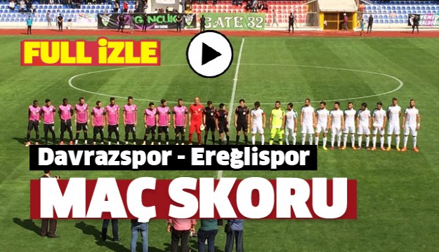 ISPARTA DAVRAZ SPOR KONYA EREĞLİ SPOR MAÇI