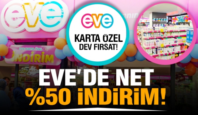 Isparta EVE Kozmetik'te tüm ürünlerde yüzde 50 indirim!