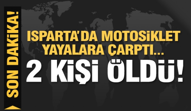 Isparta Haber: Çünür'de trafik kazası 2 kişi öldü