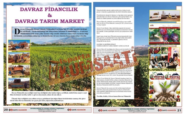 ISPARTA HABER: ​DAVRAZ FİDANCILIK & DAVRAZ TARIM MARKET