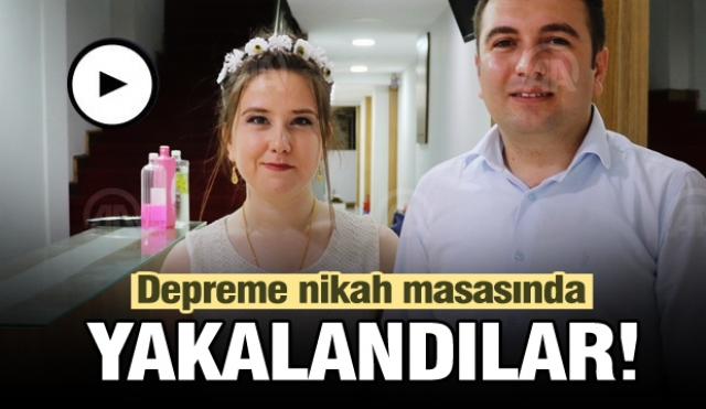 Isparta haber: Depreme nikah masasında yakalandılar