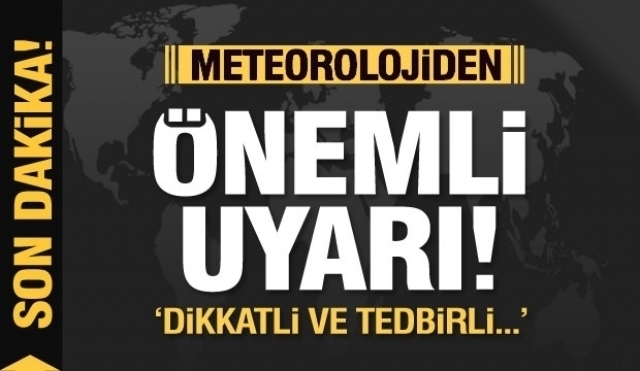 ISPARTA HABER: METEOROLOJİDEN KRİTİK UYARI AMAN DİKKAT! 