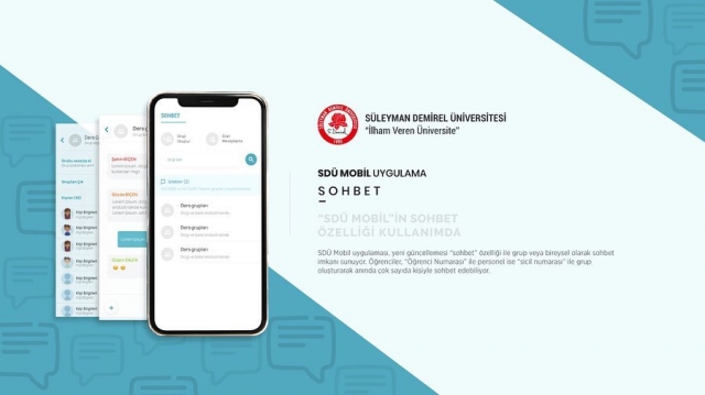 Isparta Haber: ​“SDÜ Mobil”in “Sohbet” Özelliği Kullanımda