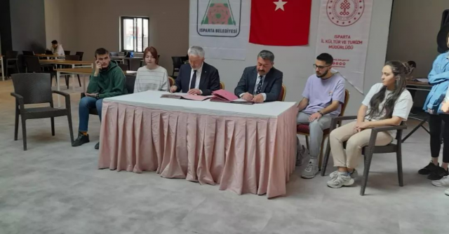 Isparta Haber: Yeni Kütüphane alanı için protokol