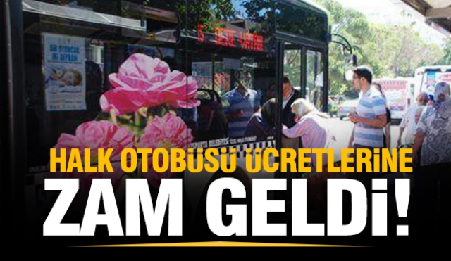 Isparta Halk Otobüsü Fiyatları Zamlandı