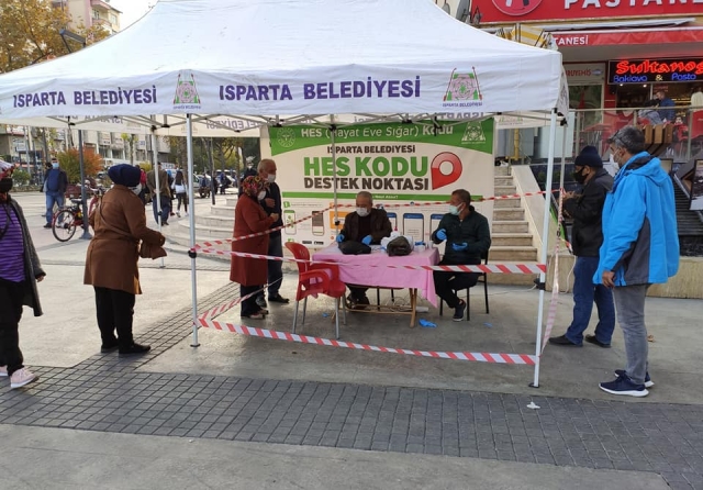 Isparta'da HES kodu nasıl alınır? Destek noktaları oluşturuldu