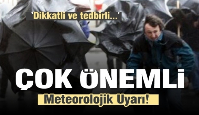 Isparta için çok önemli meteorolojik uyarı