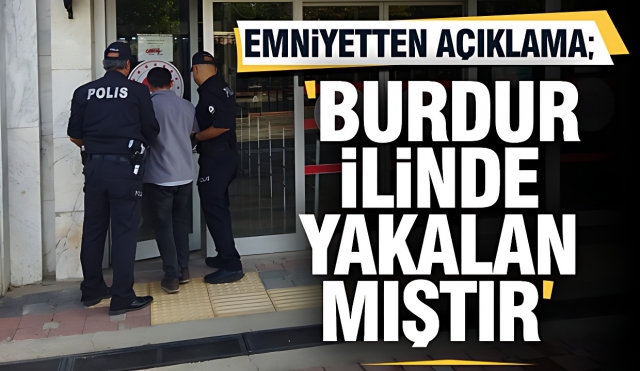 Isparta İl Emniyet Müdürlüğü'nden Hırsızlık Olayına İlişkin Açıklama