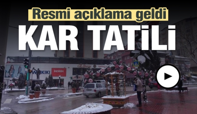 ISPARTA İL GENELİNDE KAR TATİLİ BAŞLADI