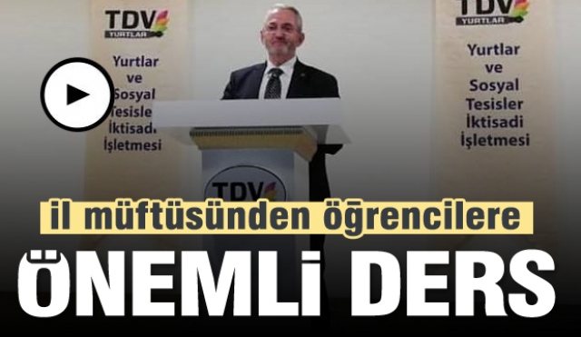 Isparta il müftüsünden öğrencilere önemli ders