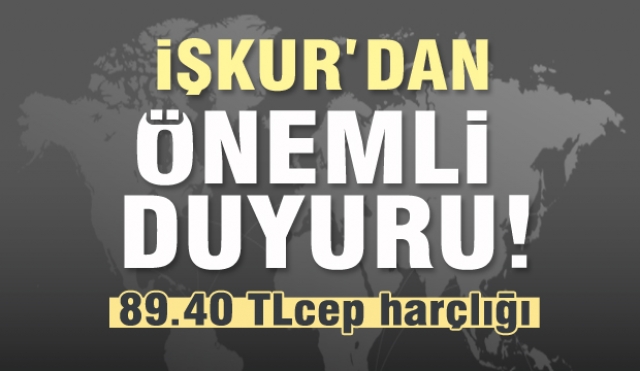 ISPARTA İŞKUR'DAN ÖNEMLİ DUYURU