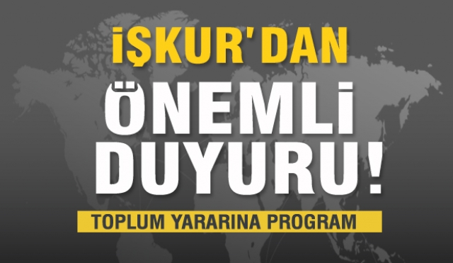 ISPARTA İŞKUR'DAN ÖNEMLİ DUYURU: TYP
