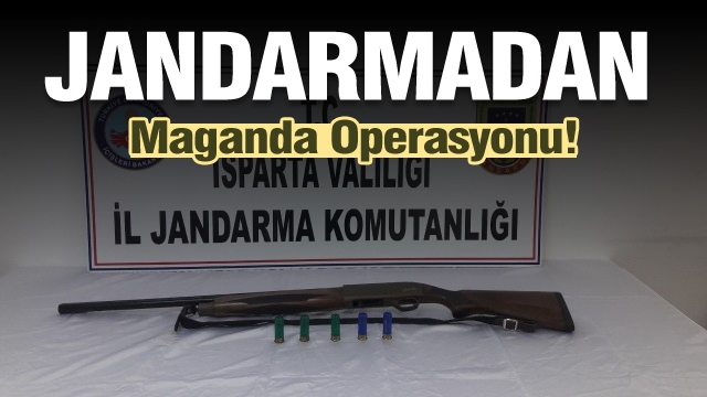 Isparta jandarmadan ‘düğün magandası’ operasyonu