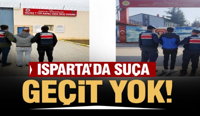 Isparta Jandarması, Beş Suçluyu Yakalayarak Tutukladı