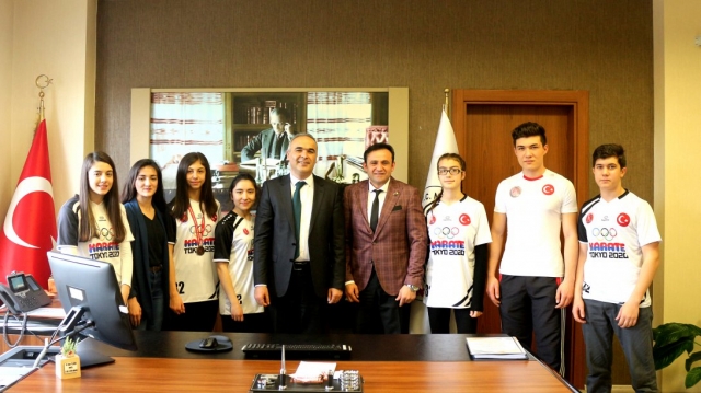 Isparta karate şampiyonlarından MEM ziyareti