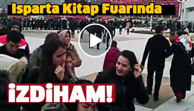  Isparta Kitap Fuarı'nda izdiham yaşanıyor