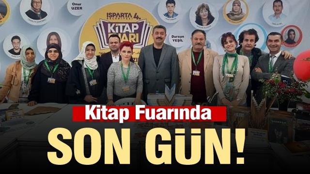 Isparta Kitap Fuarı'nda son günde yerel yazarlardan davet!