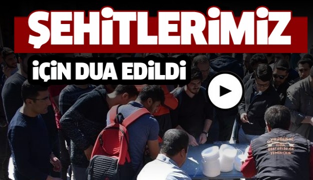 Isparta KYK'da şehitlerimiz için dua edildi helva dağıtıldı