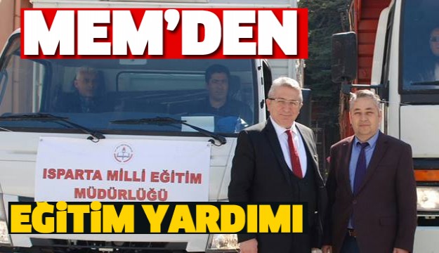 ISPARTA MEM'DEN EĞİTİM YARDIMI