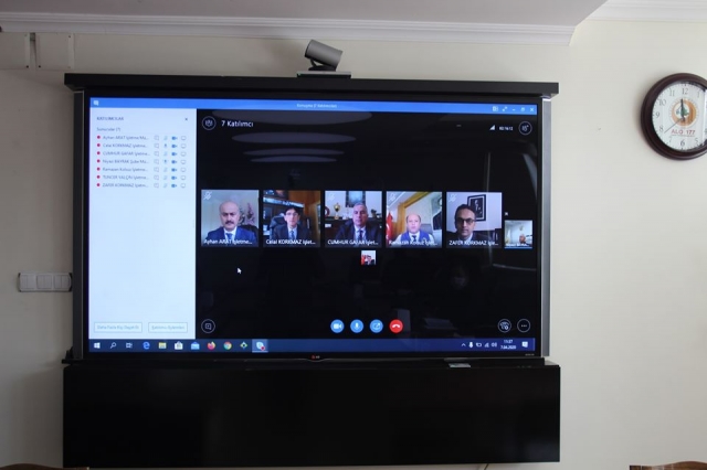 Isparta OBM'de Video Konferans Yöntemiyle Yapıldı