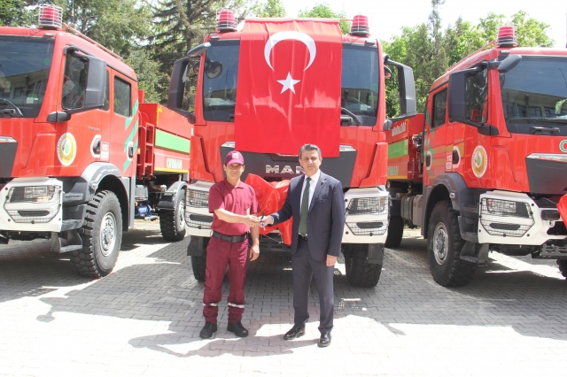 Isparta Orman Bölge Müdürlüğü'ne Yeni Arazözler Teslim Edildi