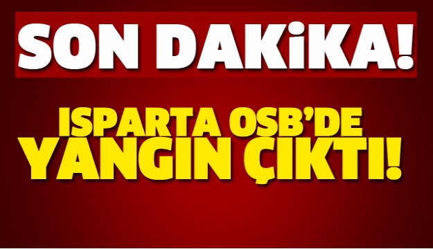 ISPARTA OSB'DE YANGIN
