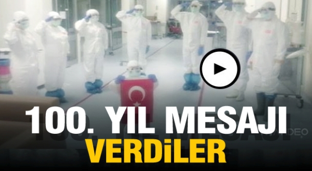 Isparta sağlık camiasından videolu 23 Nisan ve 100. yıl mesajı