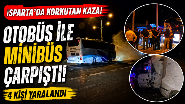 Isparta Şarkikaraağa&ccedil;'ta Korkutan Kaza: 4 Yaralı