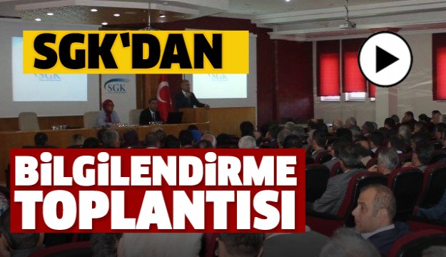 Isparta SGK Milli Eğitim Müdürlüğü Personellerini Bilgilendirdi