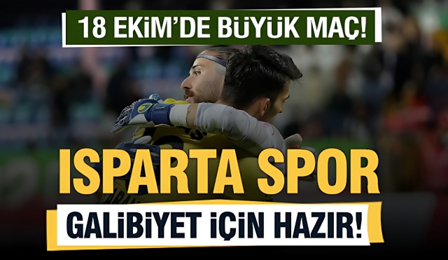 Isparta Spor, Belediye Derince Spor'u Mağlup Etmek İçin Hazır