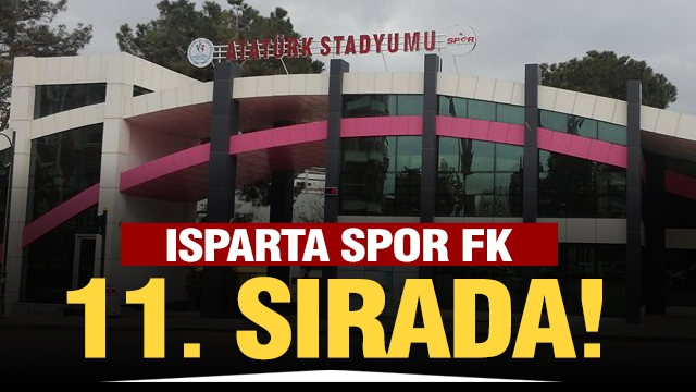 Isparta Spor Futbol Kulübü 2. Lig Beyaz Grupta 11. Sırada Tamamladı