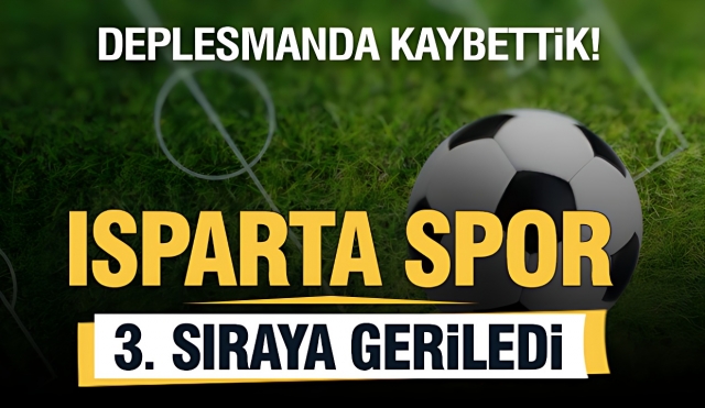 Isparta Sport aldığı mağlubiyetin ardından grupta 21 puanla 3. sıraya geriledi