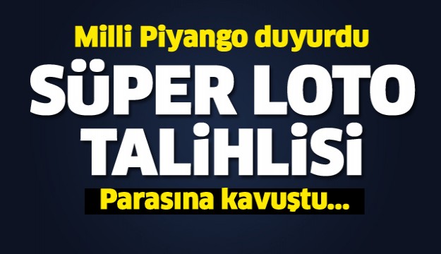 ISPARTA SÜPER LOTO TALİHLİSİ PARASINA KAVUŞTU!