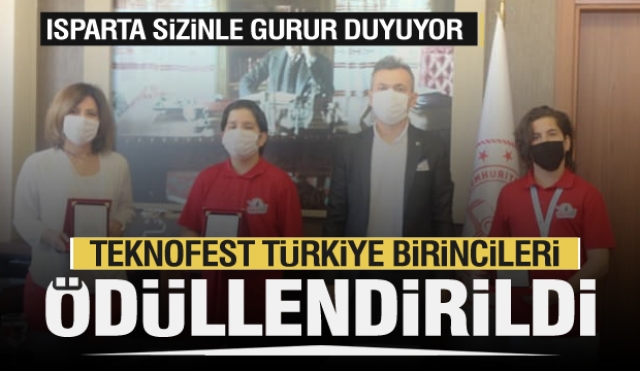 Isparta TEKNOFEST Türkiye Birincilerini Ödüllendirdi
