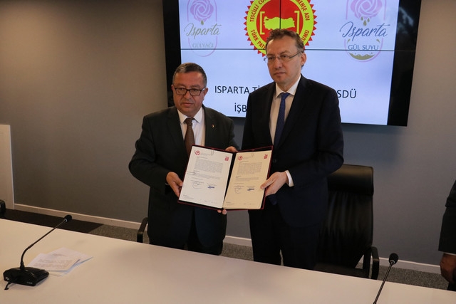 Isparta Ticaret Borsası ve SDÜ arasında Coğrafi İşaret Protokolü İmzalandı