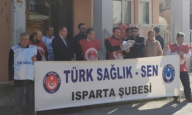 Isparta Türk Sağlık-Sen: ''Şiddete Dur Diyoruz''