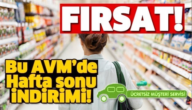 ISPARTA TÜRKER AVM'DE HAFTA SONU İNDİRİMLERİ