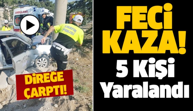 ISPARTA ÜNİVERSİTE YOLUNDA TRAFİK KAZASI!