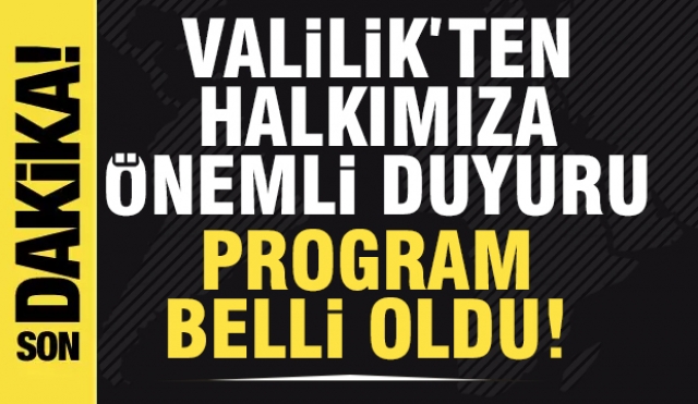Isparta Valiliği Duyurdu! İşte Kurban Bayramı Kutlama Programı