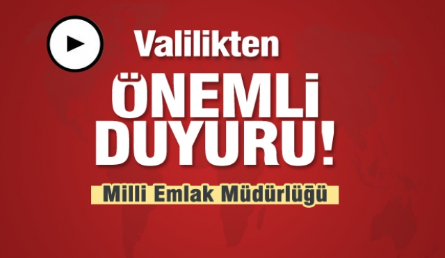 Isparta Valiliği'nden önemli duyuru