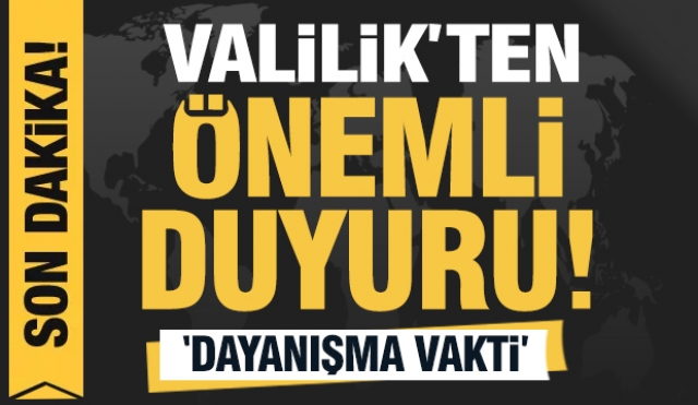 Isparta Valiliği'nden vatandaşa duyuru