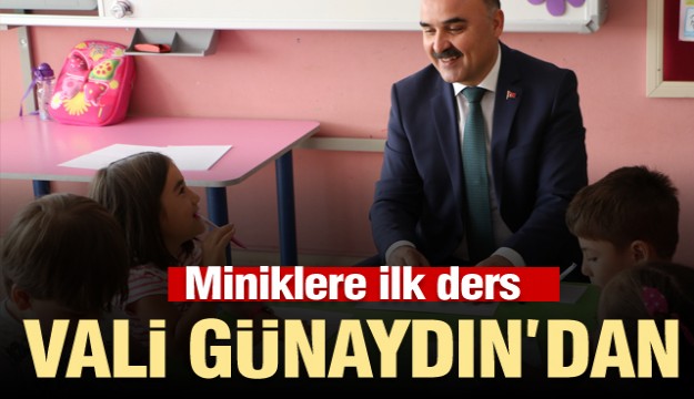 Isparta Valisi Günaydın minik öğrencilerle buluştu 