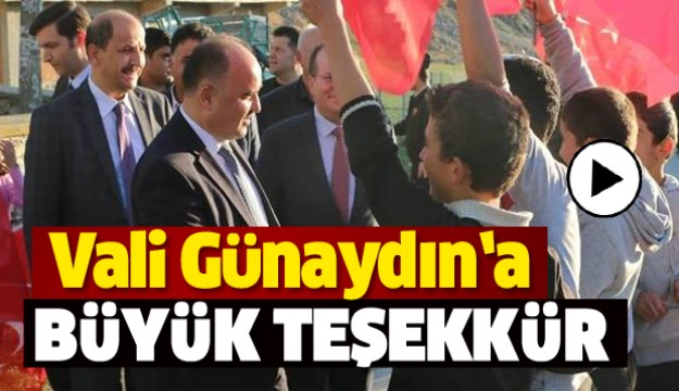 ISPARTA VALİSİ GÜNAYDIN'A TEŞEKKÜR ETTİLER