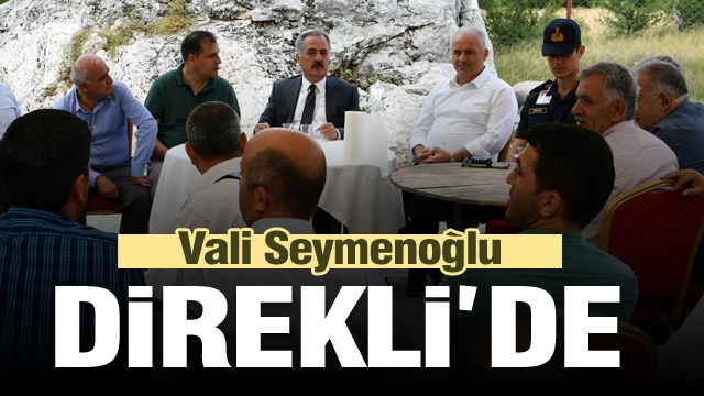 Isparta Valisi Seymenoğlu. Direkli Köyü'nde